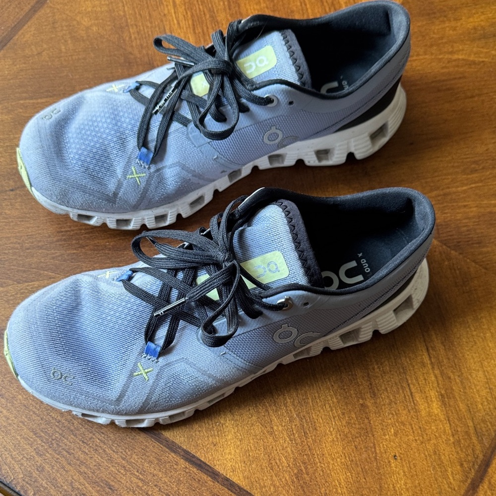 On Running Women's Sneakers Blue with Black - Picture 2 of 8
